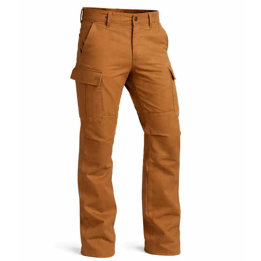 Men's Active Flex Fleece Lined Canvas Work Pants