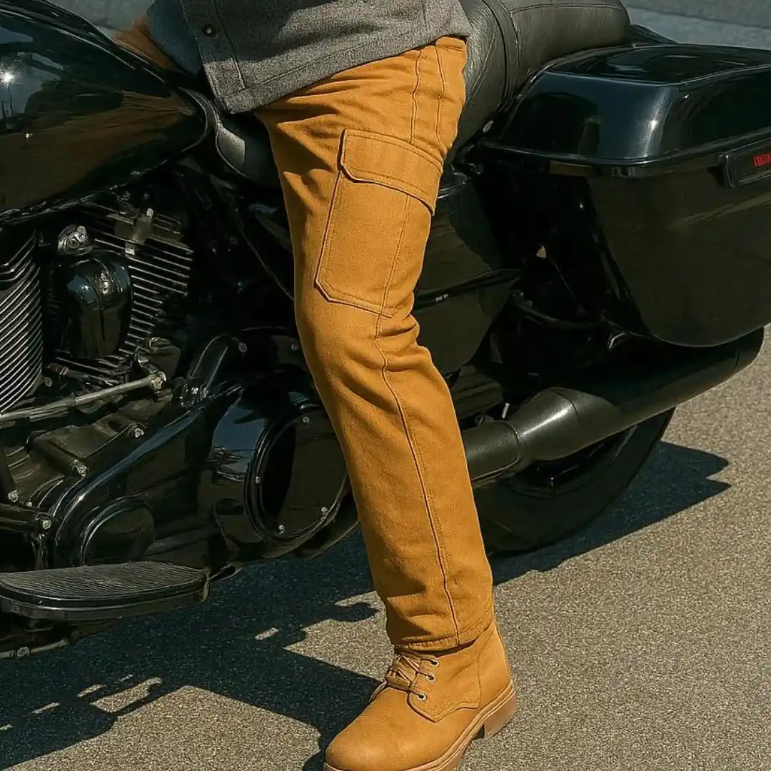 Men's Active Flex Fleece Lined Canvas Work Pants - Image 2