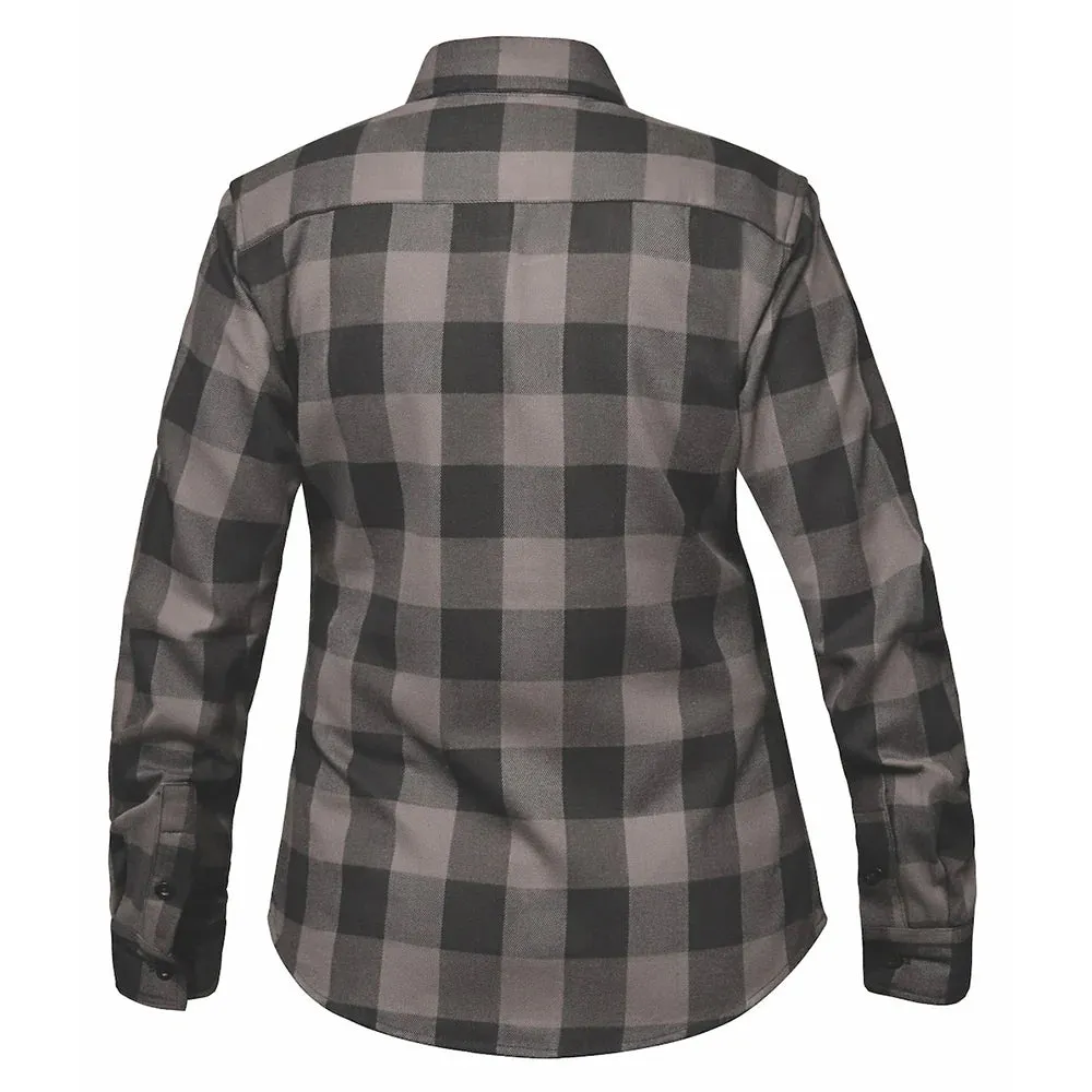 Womens Armored Flannel - Black & Gray - Image 2