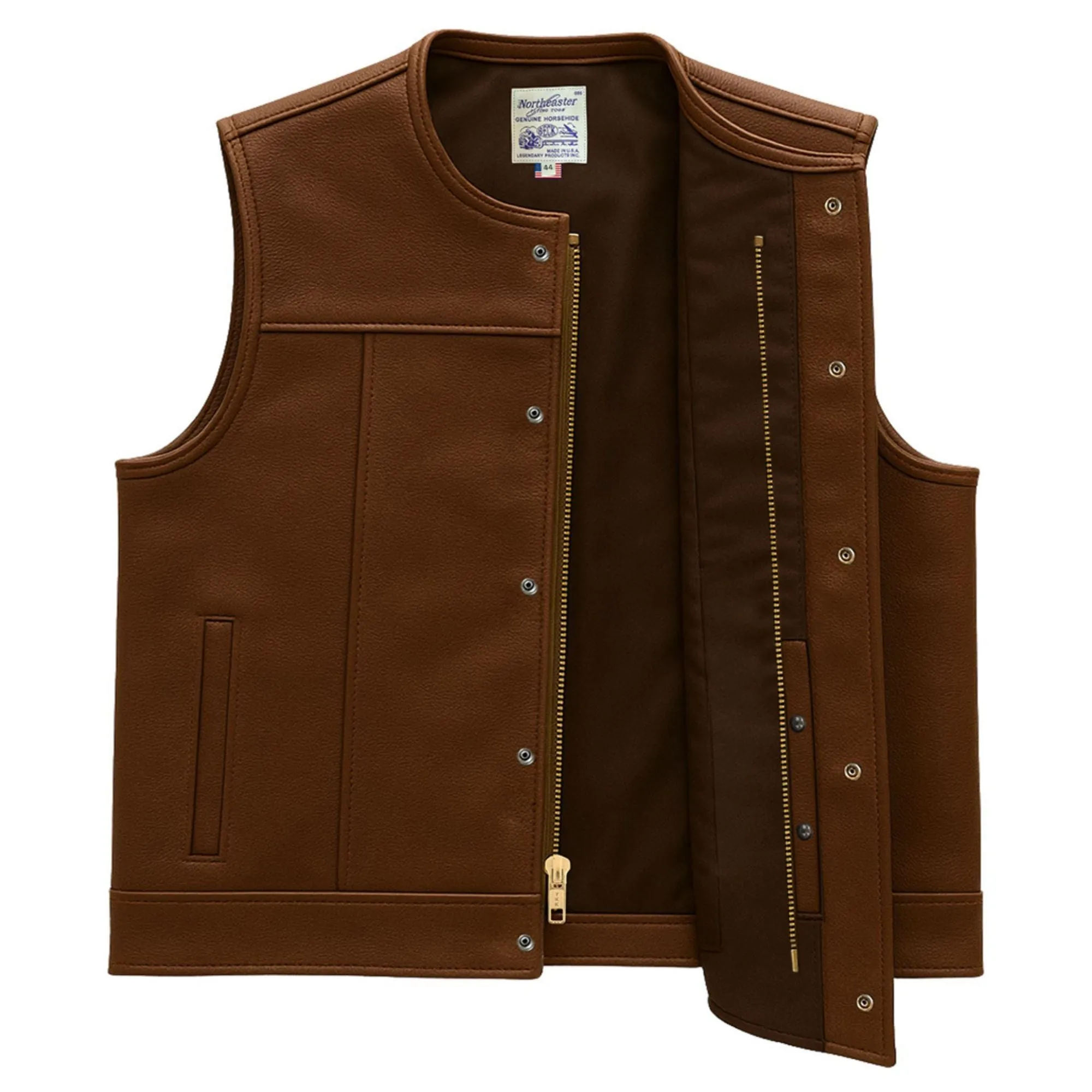 BECK® 882 Fitted Horsehide Vest — Black or Brown - Image 5