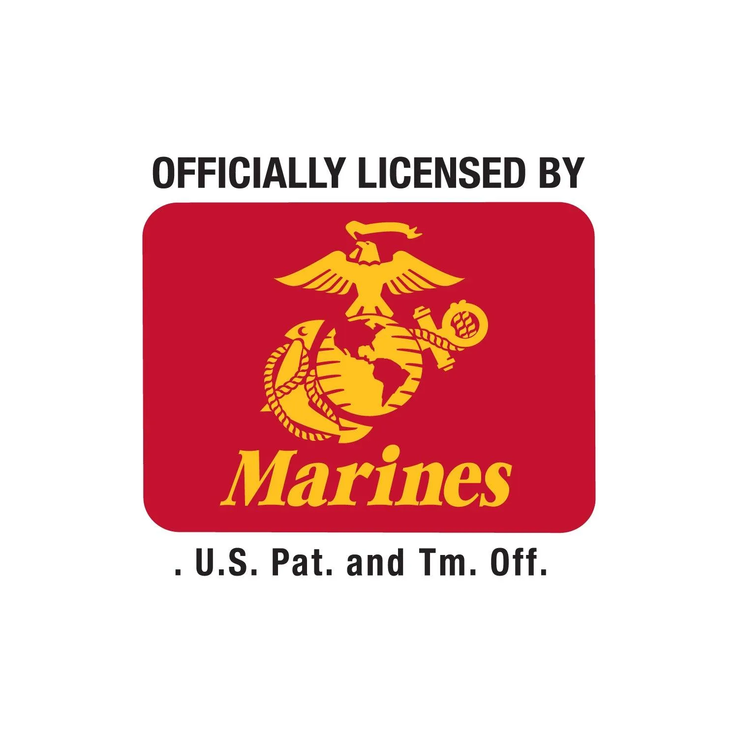 Men's USMC Bulldog Hooded Pullover Sweatshirt — Black - Image 3