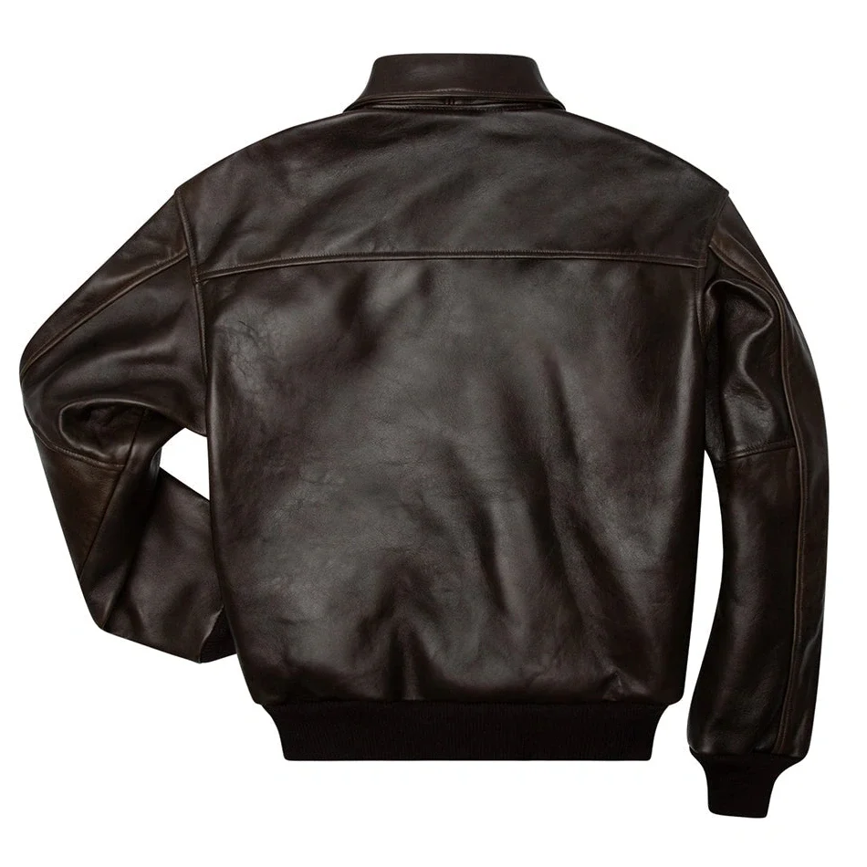 Cockpit USA Mens 100 Mission A-2 Lambskin Leather Flight Jacket - Image 3