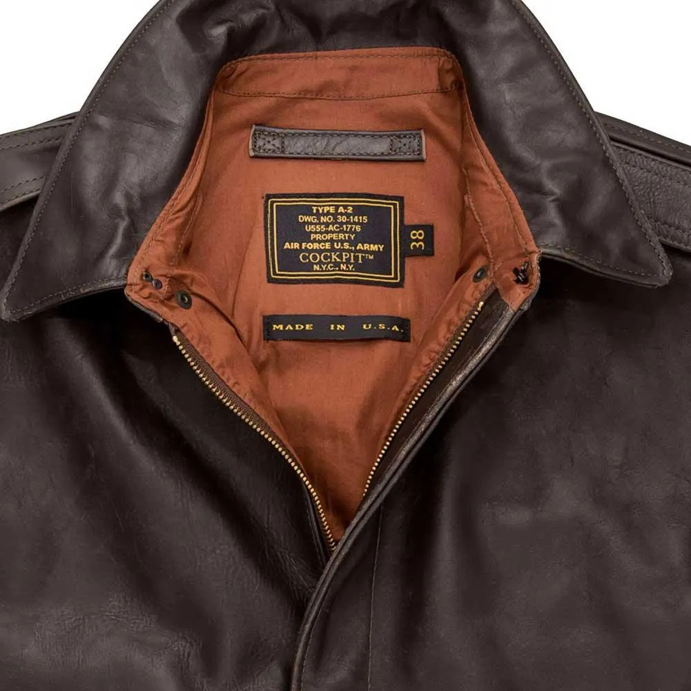 Cockpit USA Men's 40th Anniversary Horsehide A-2 Flight Jacket - Image 4