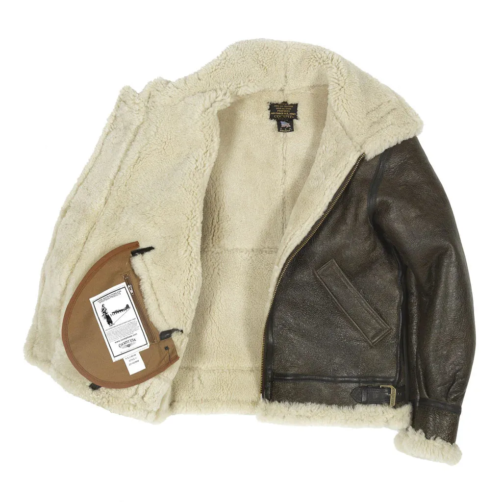Cockpit USA Men's B-3 Sheepskin Bomber Jacket - Image 3