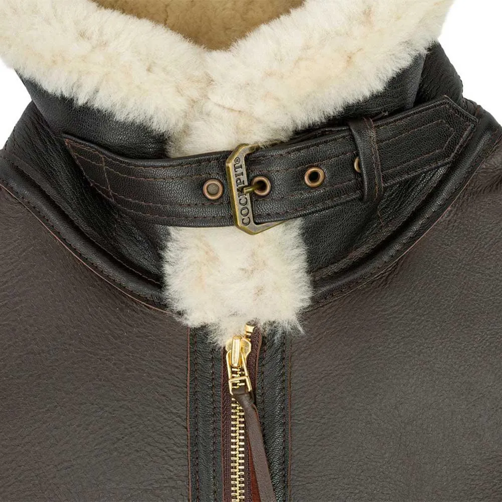 Cockpit USA Men's Champ Sheepskin Bomber Jacket | Made In USA - Image 5