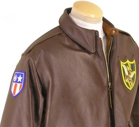 Cockpit USA Men's Flying Tigers Horsehide A-2 Flight Jacket - Image 4