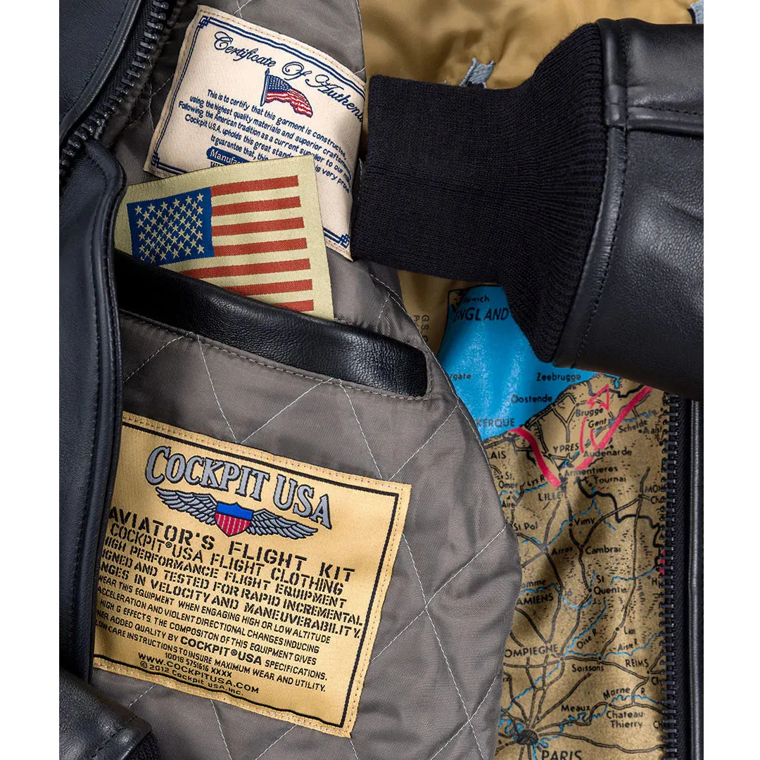Cockpit USA Men's G-1 Antique Lambskin Leather Flight Jacket - Image 10