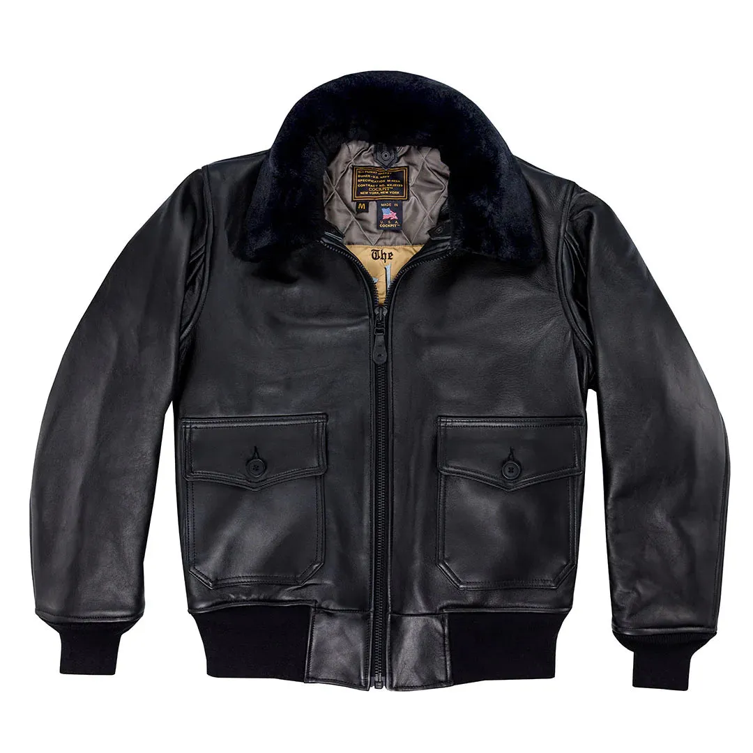 Cockpit USA Men's G-1 Antique Lambskin Leather Flight Jacket - Image 6