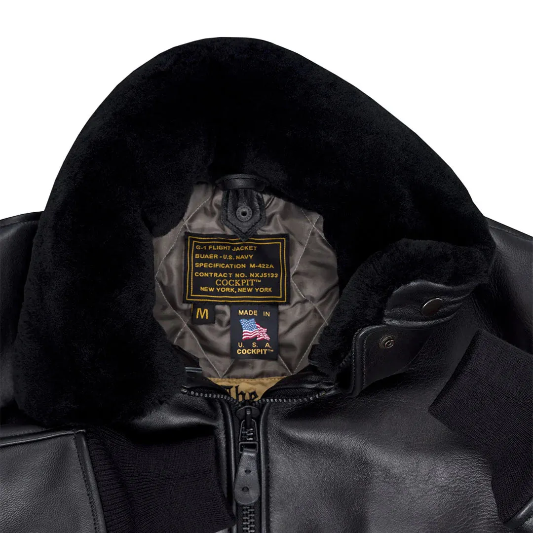 Cockpit USA Men's G-1 Antique Lambskin Leather Flight Jacket - Image 8