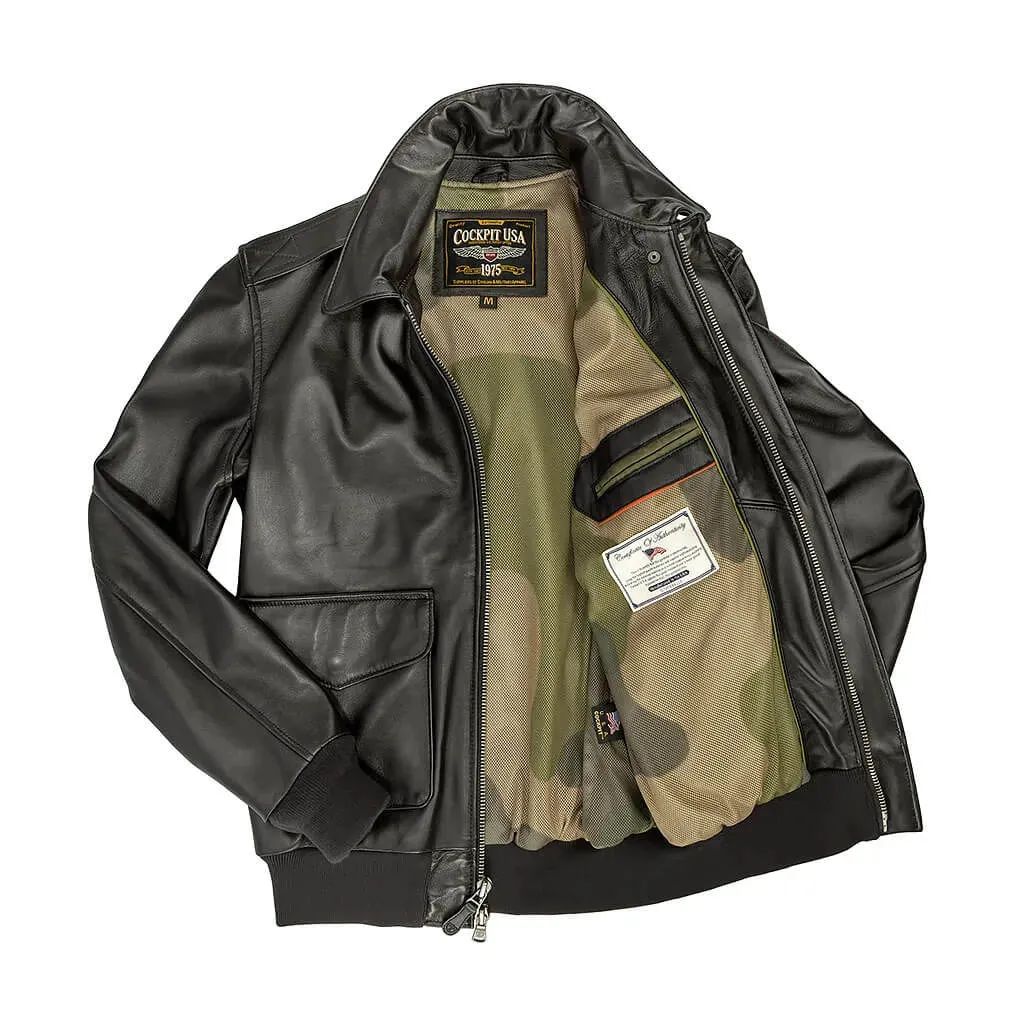 Cockpit USA Men's Lightweight Pilot A-2 Flight Jacket - Image 3
