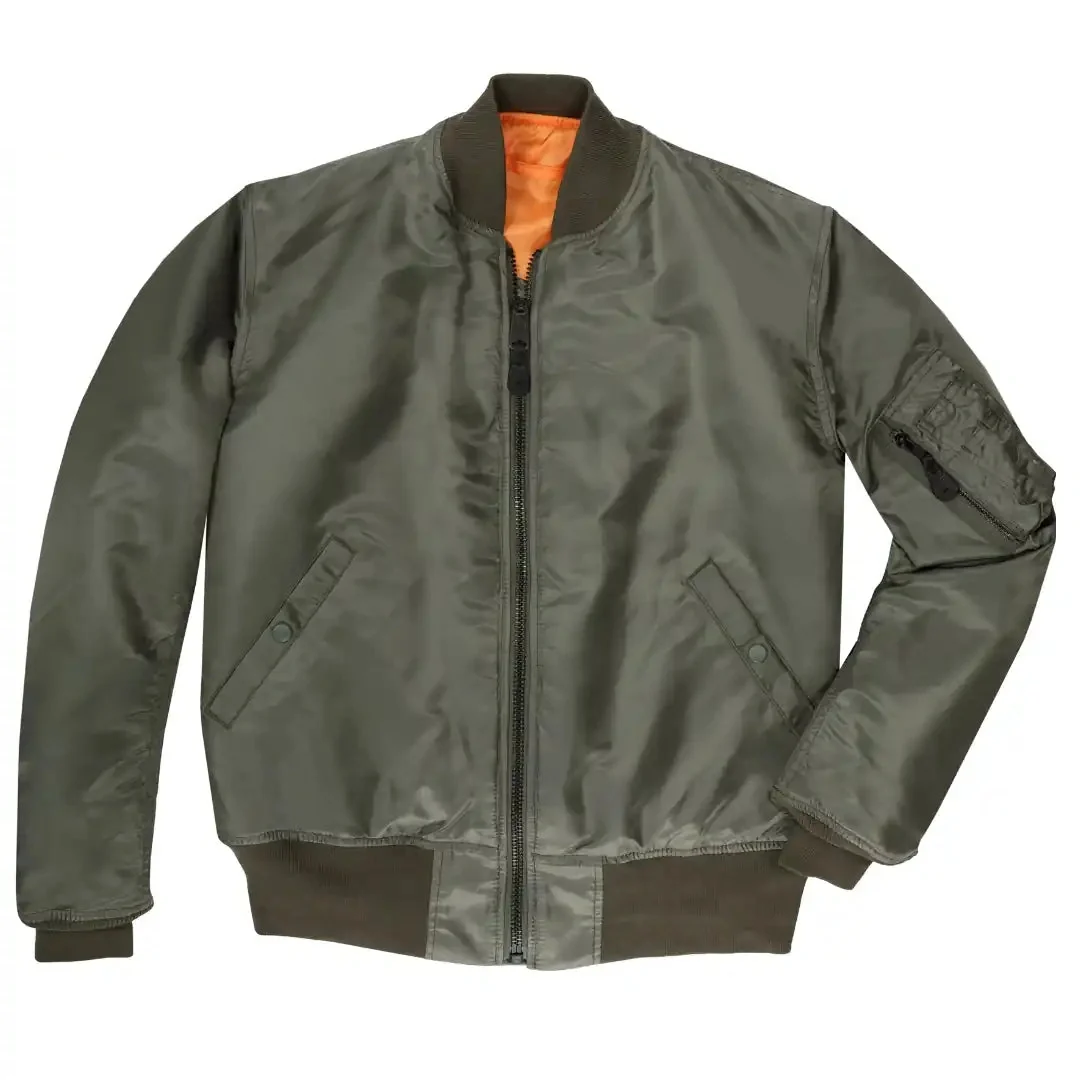 Cockpit USA Men's MA-1 Nylon Satin Flight Jacket - Image 6