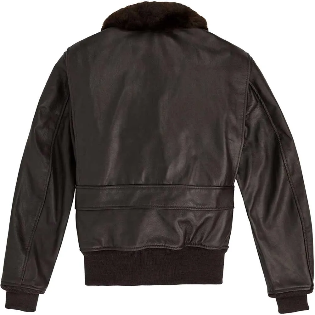 Cockpit USA Men’s USN G-1 Mil-Spec Goatskin Leather Flight Jacket | Made in USA - Image 3