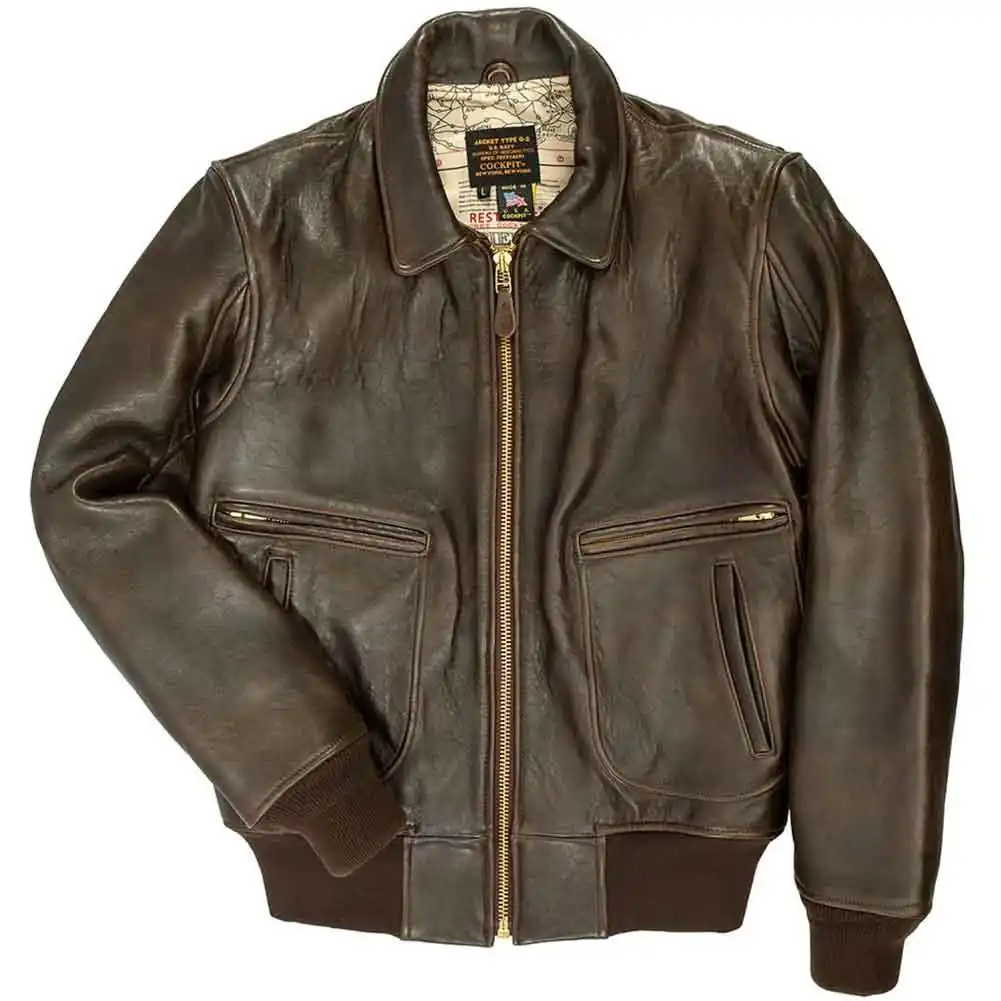 Cockpit USA Men's Modified Raider Leather Flight Jacket - Image 5