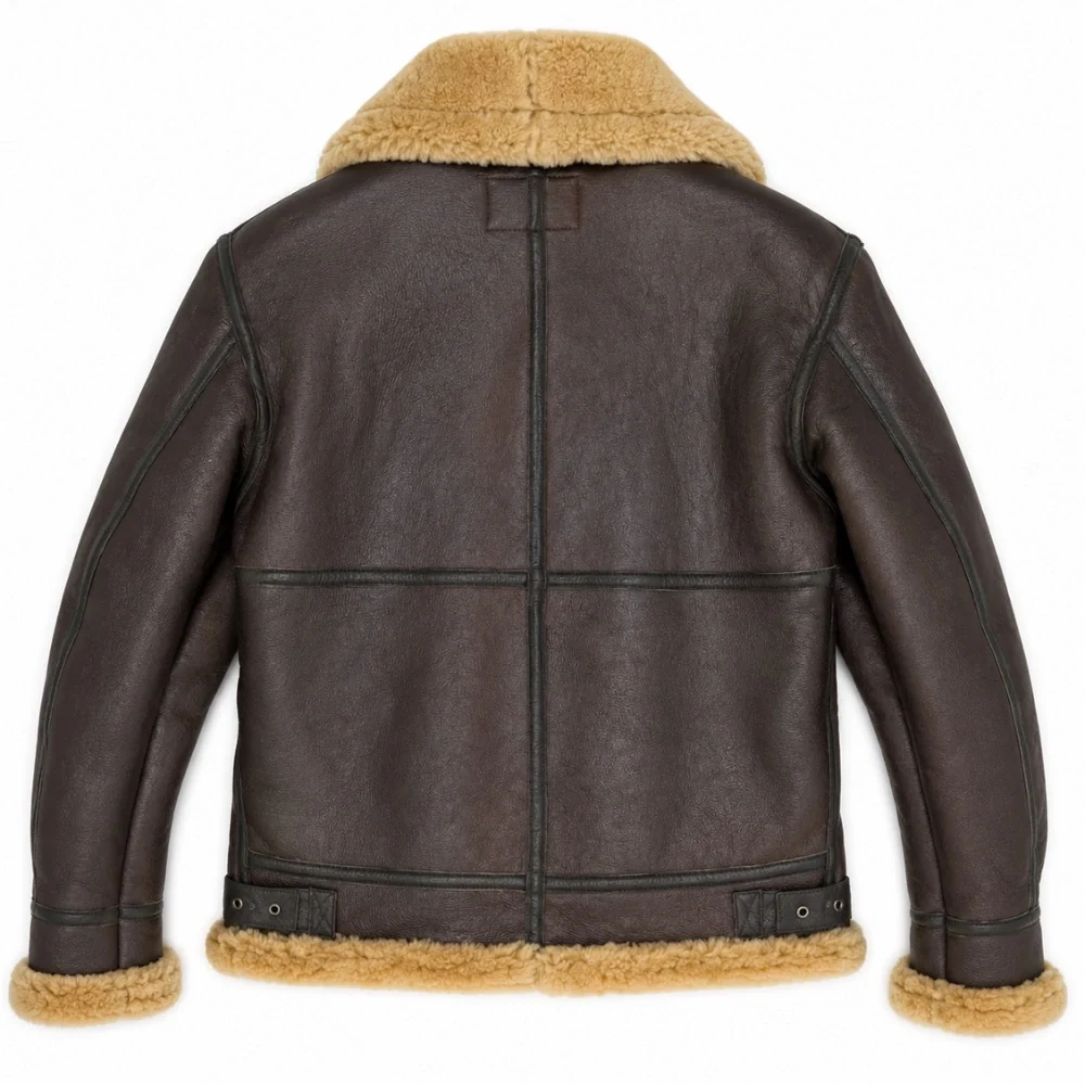 Cockpit USA Men's Spitfire B-3 Sheepskin Bomber Jacket | Made In USA - Image 3