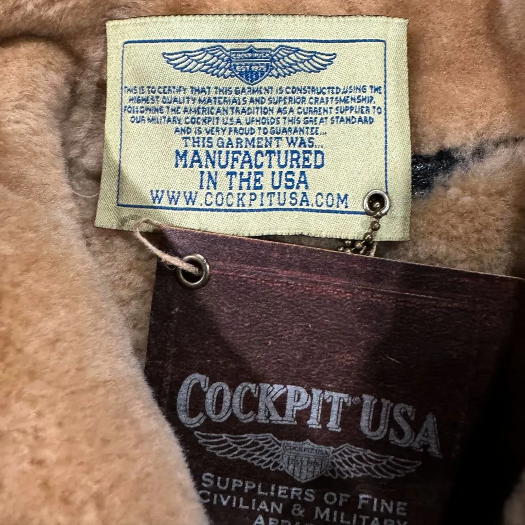 Cockpit USA Men's Spitfire B-3 Sheepskin Bomber Jacket | Made In USA - Image 7