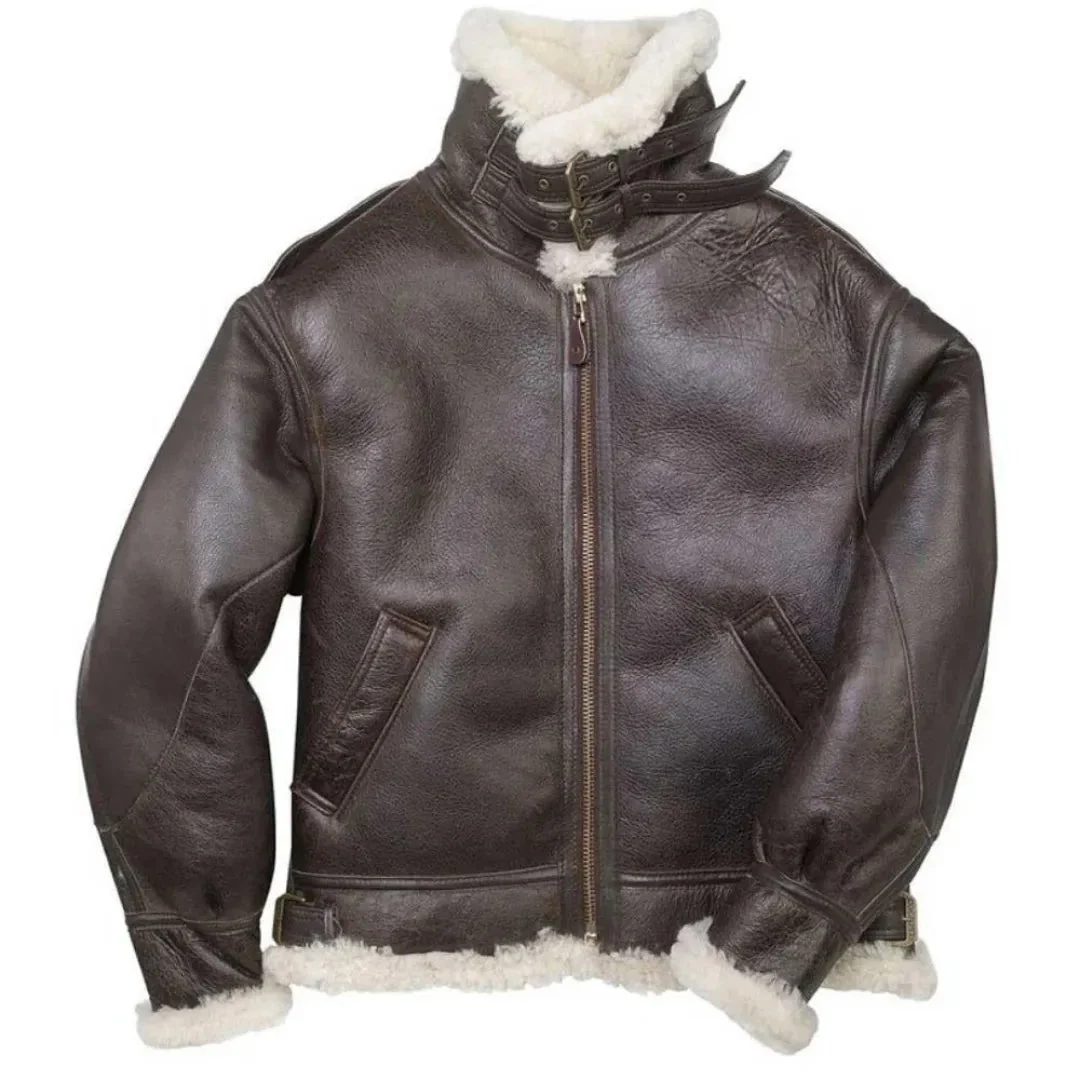 Cockpit USA Men's The General B-3 Sheepskin Bomber Jacket