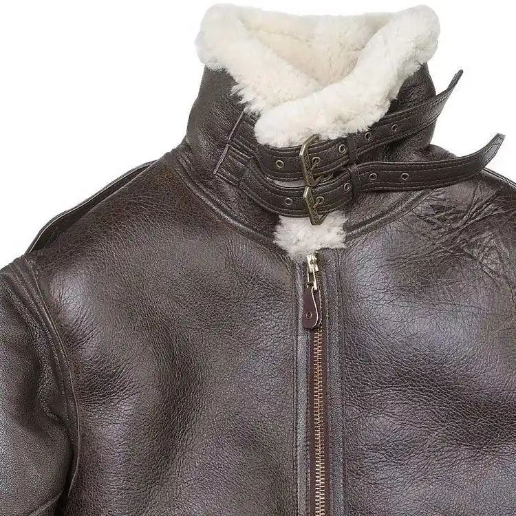 Cockpit USA Men's The General B-3 Sheepskin Bomber Jacket - Image 5