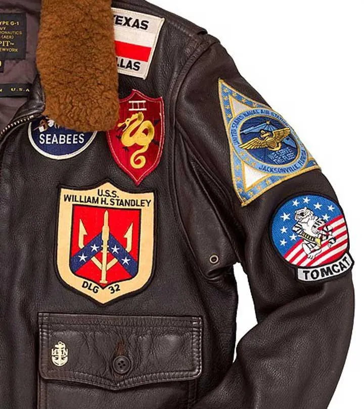 Cockpit USA Men’s Top Gun Maverick G-1 Leather Flight Jacket | Official U.S. Navy Goatskin Bomber – Made in USA - Image 5