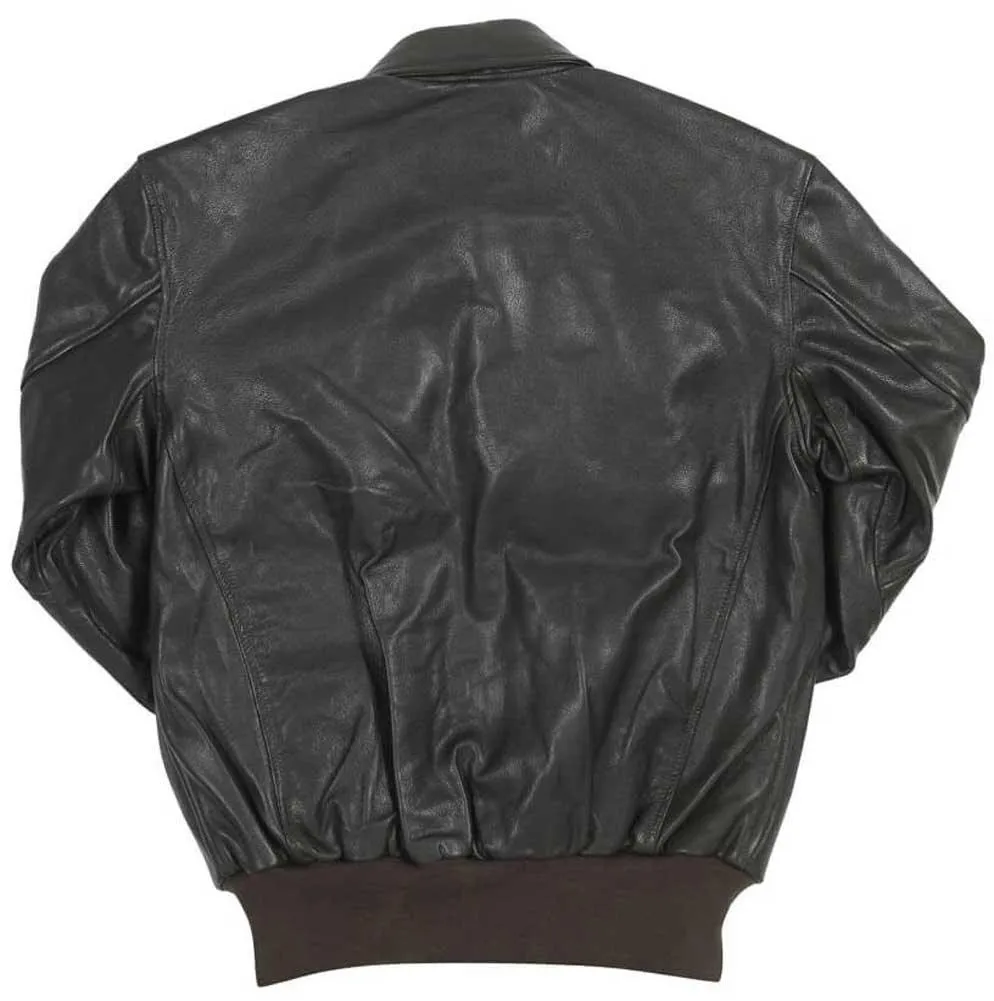 Cockpit USA Men's USAF Goatskin A-2 Flight Jacket - Brown - Image 3