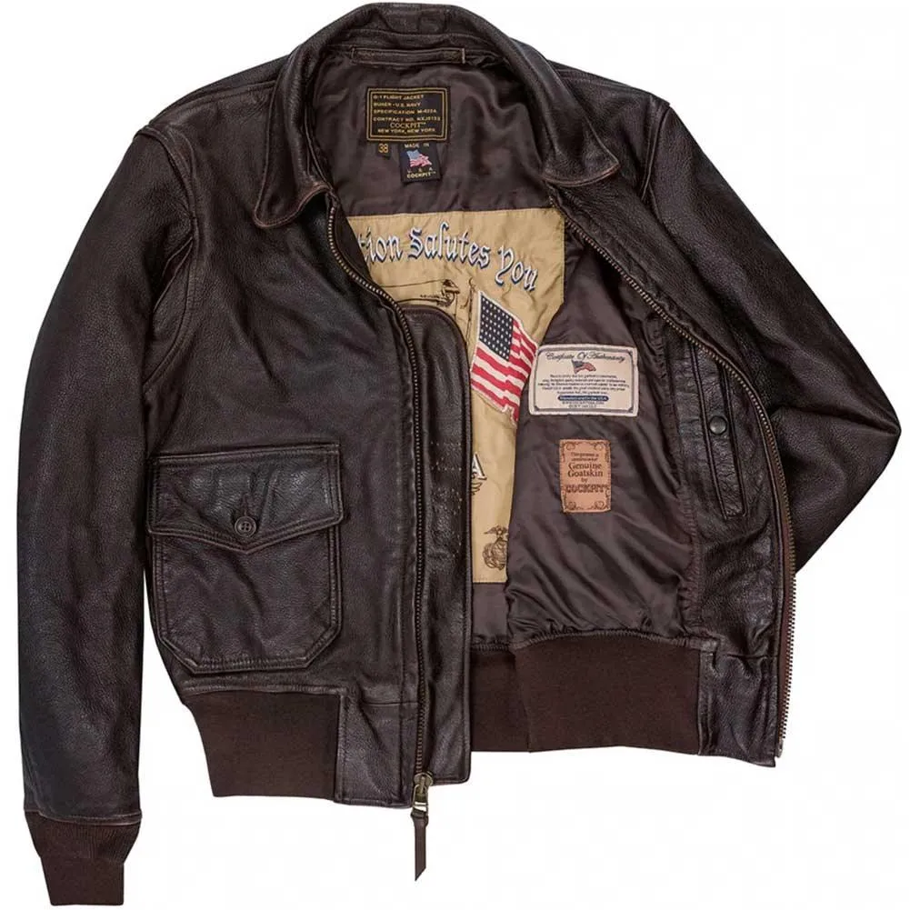 Cockpit USA Mens US Navy Carrier Pilot Jacket - Image 3