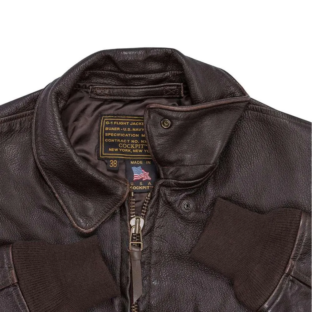 Cockpit USA Mens US Navy Carrier Pilot Jacket - Image 5