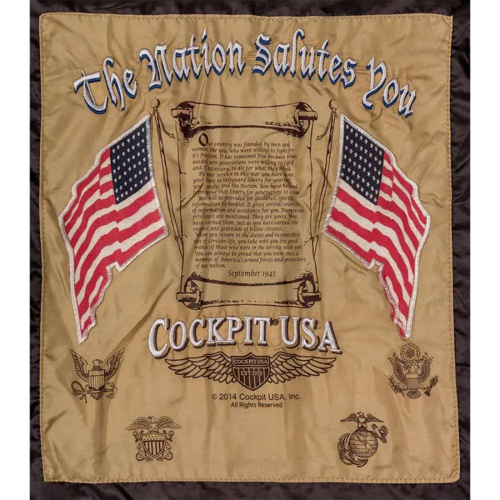 Cockpit USA Mens US Navy Carrier Pilot Jacket - Image 7