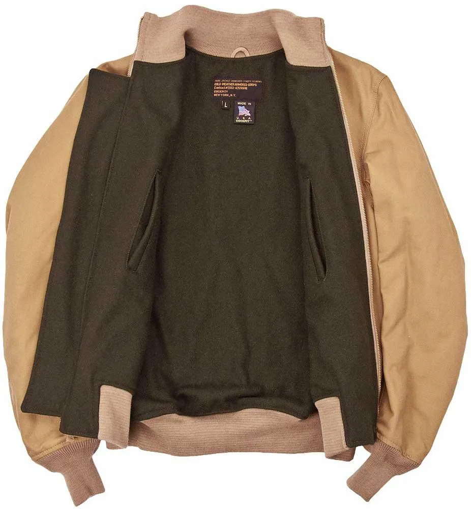 Cockpit USA Men's Wool-Lined WWII American Tanker Jacket - British Khaki - Image 4
