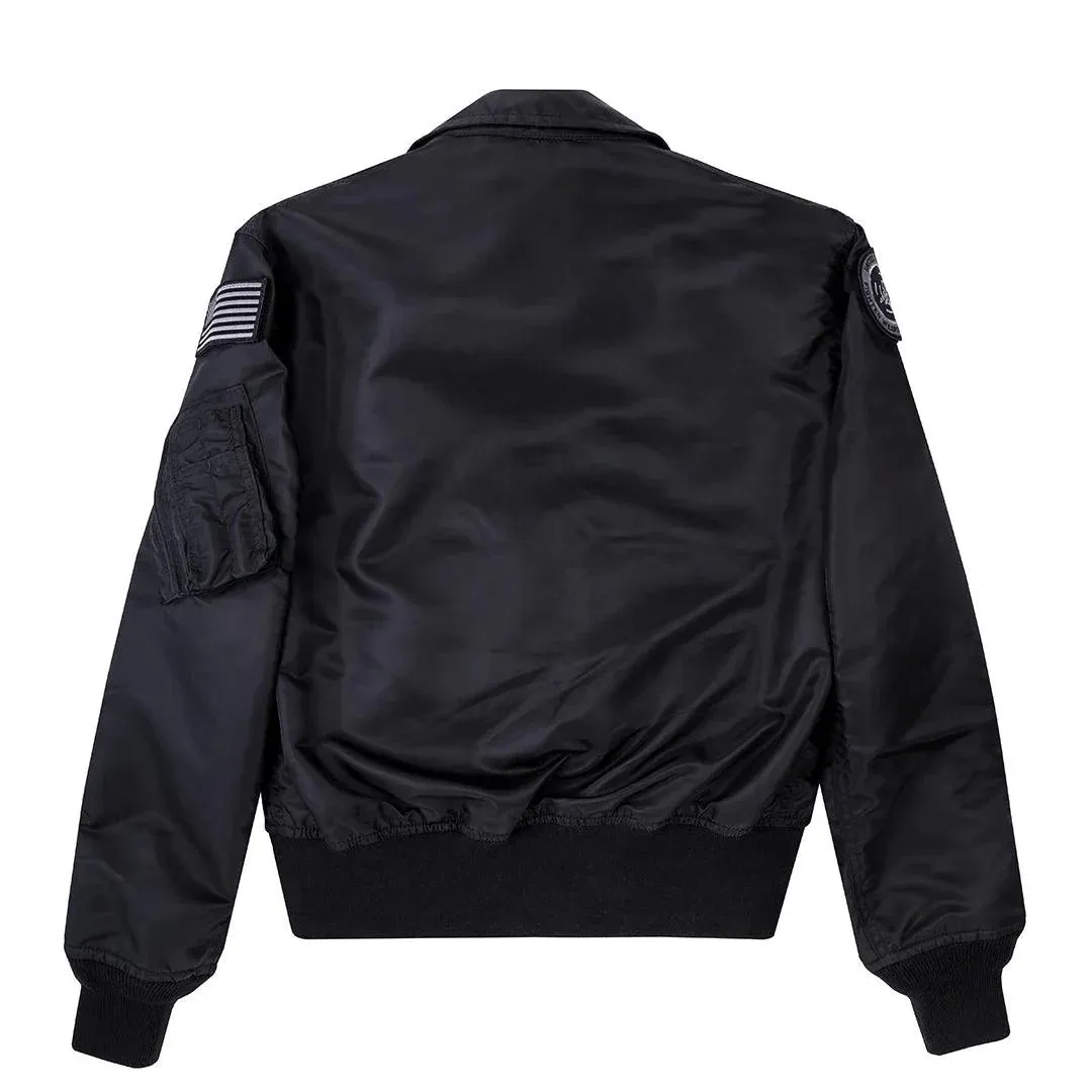Cockpit USA Movie Heroes Men's Black Stealth Nylon Flight Jacket - Image 3