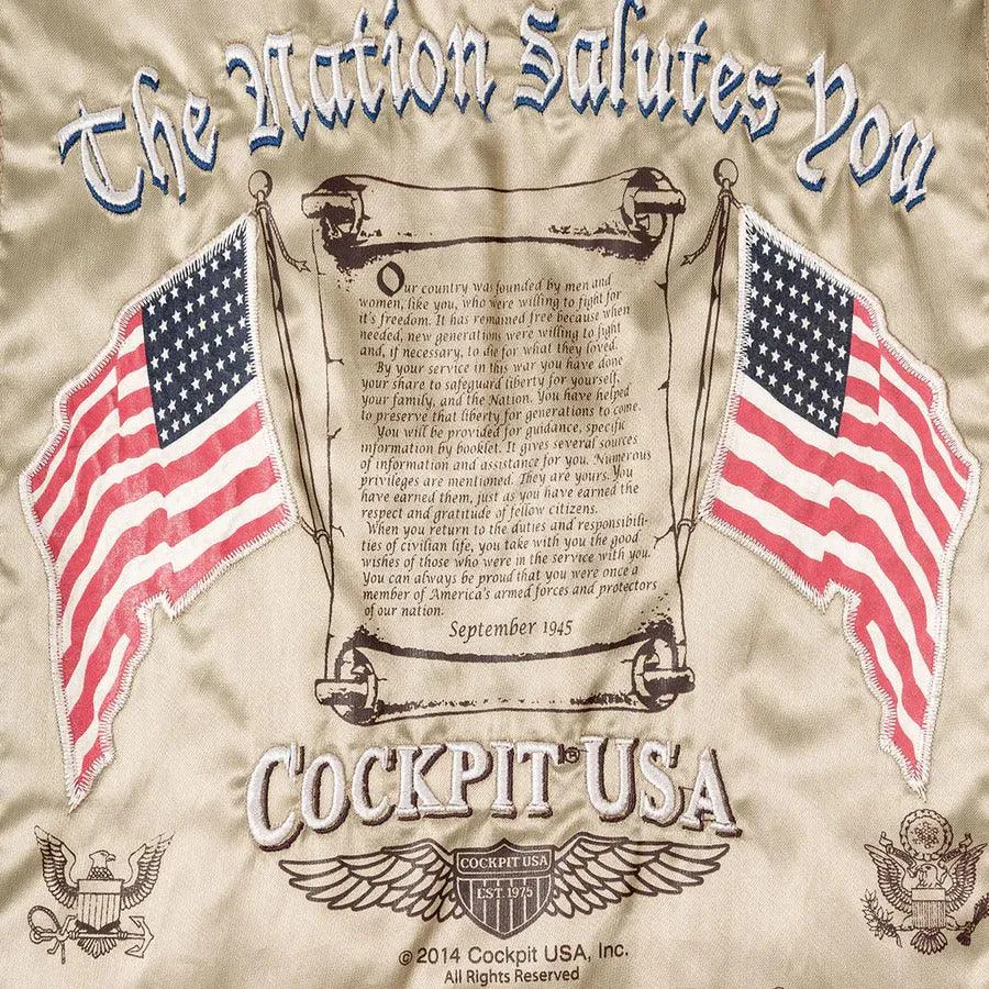 Cockpit USA Men's USS Forrestal Carrier Pilot's Vietnam Flight Jacket - Image 7