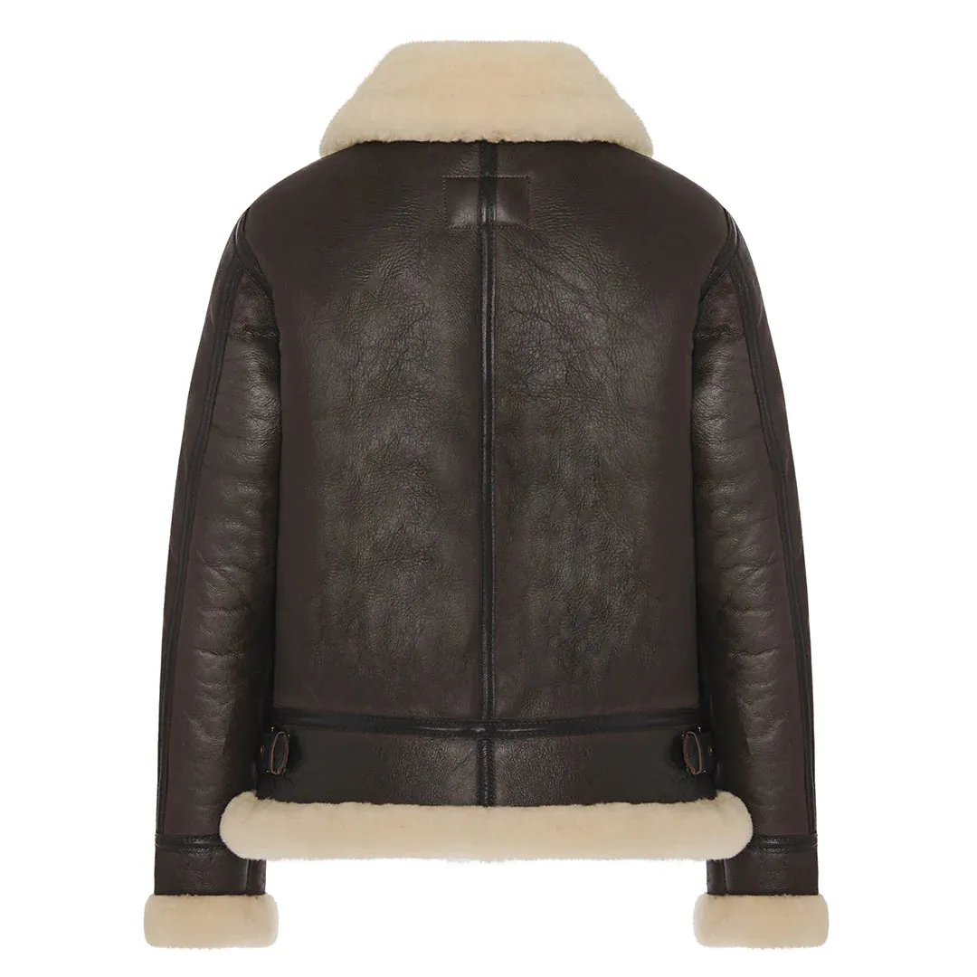 Cockpit USA Womens B-3 Sheepskin Bomber Jacket - Image 3