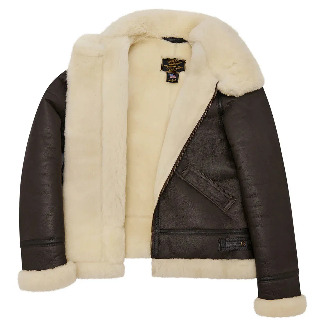 Cockpit USA Womens B-3 Sheepskin Bomber Jacket - Image 4