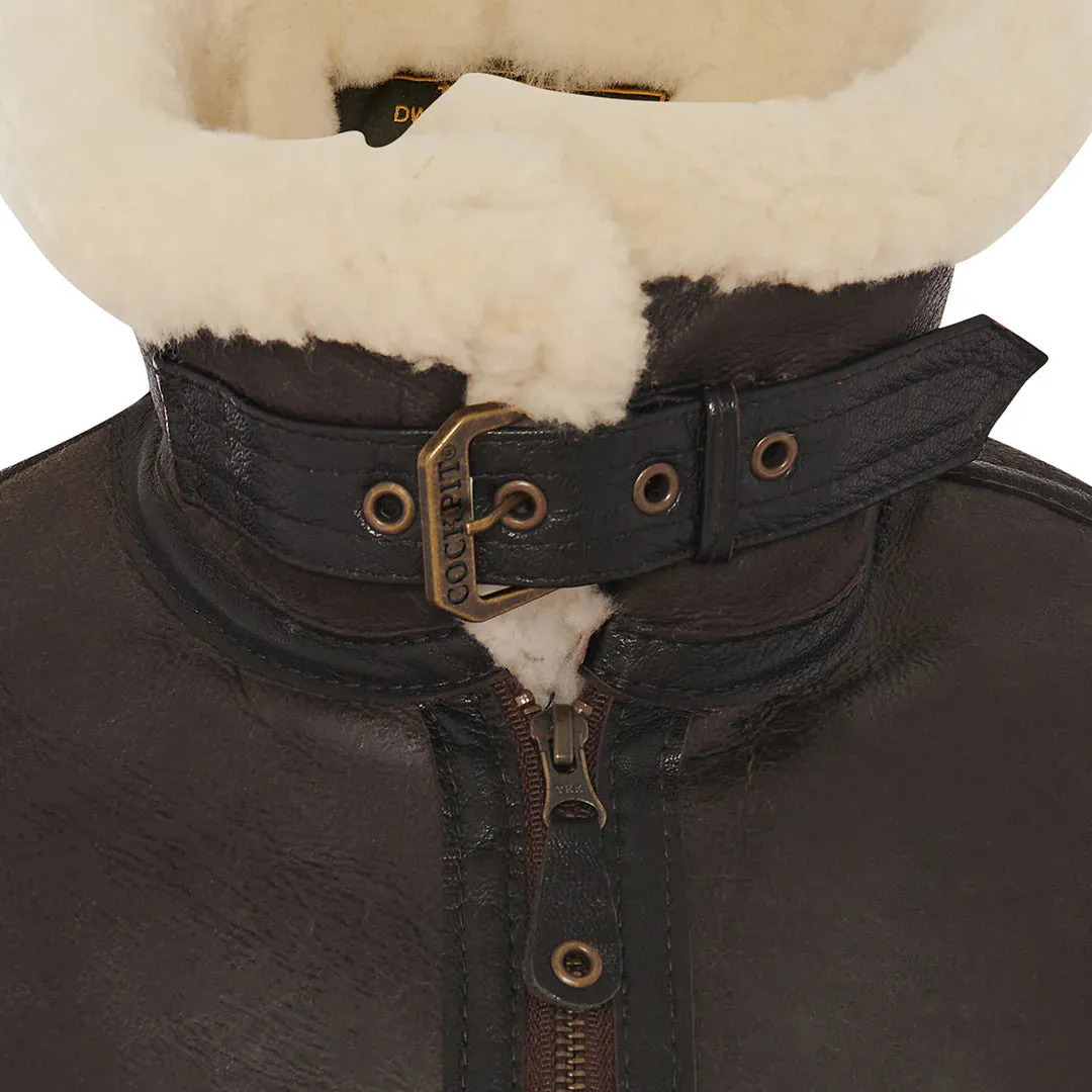 Cockpit USA Womens B-3 Sheepskin Bomber Jacket - Image 5