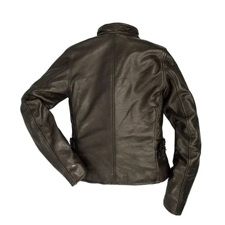 Cockpit USA Women's Cafe Racer Leather Motocross Jacket - Image 3