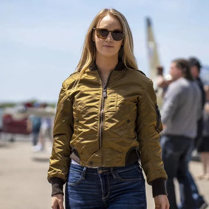 Cockpit USA Women's The Jenny MA-1 Nylon Flight jacket - Image 2