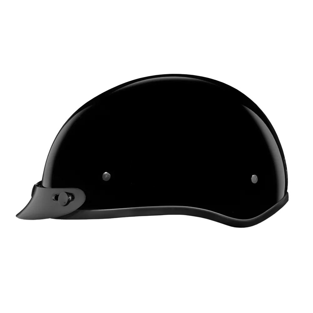 D.O.T. Daytona Skull Cap Jr.- Hi-Gloss Black - Image 3