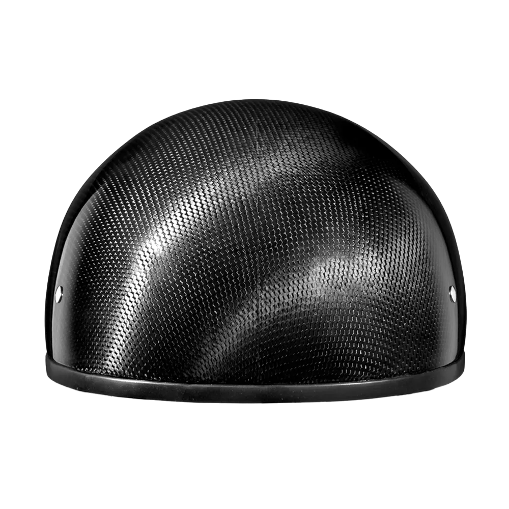 D.O.T. Daytona Skull Cap W/O Visor- Grey Carbon Fiber - Image 6