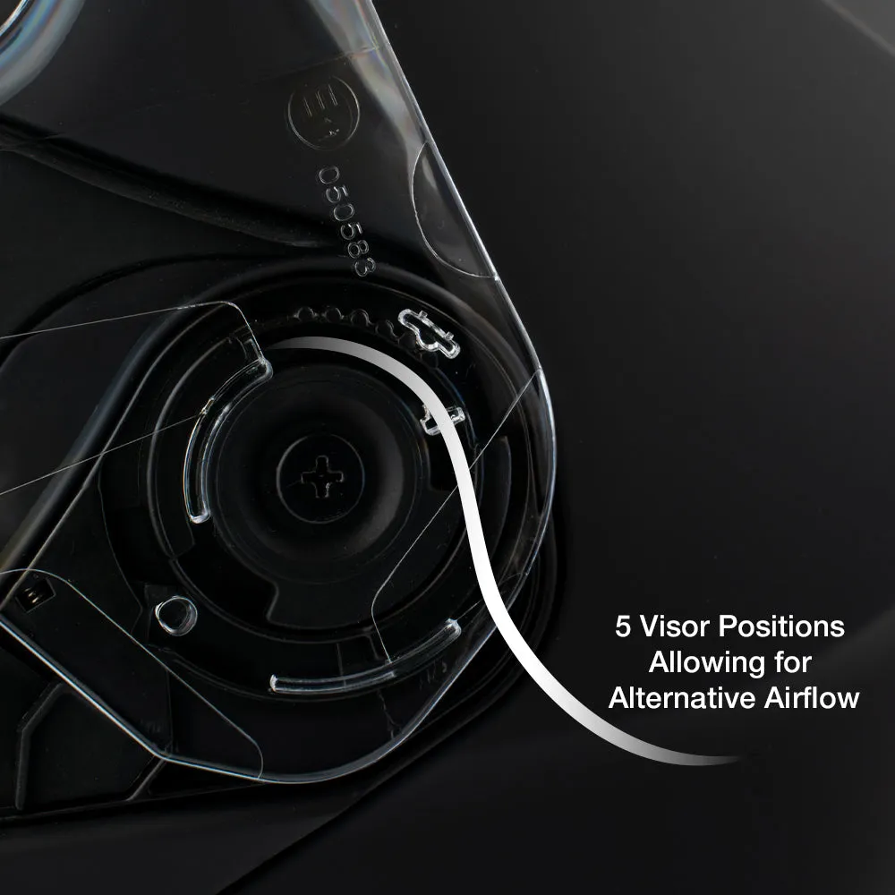 Daytona Glide Modular Motorcycle Helmet - Bluetooth Ready, Dual Visor - Shark Blu | DOT Approved - Image 8