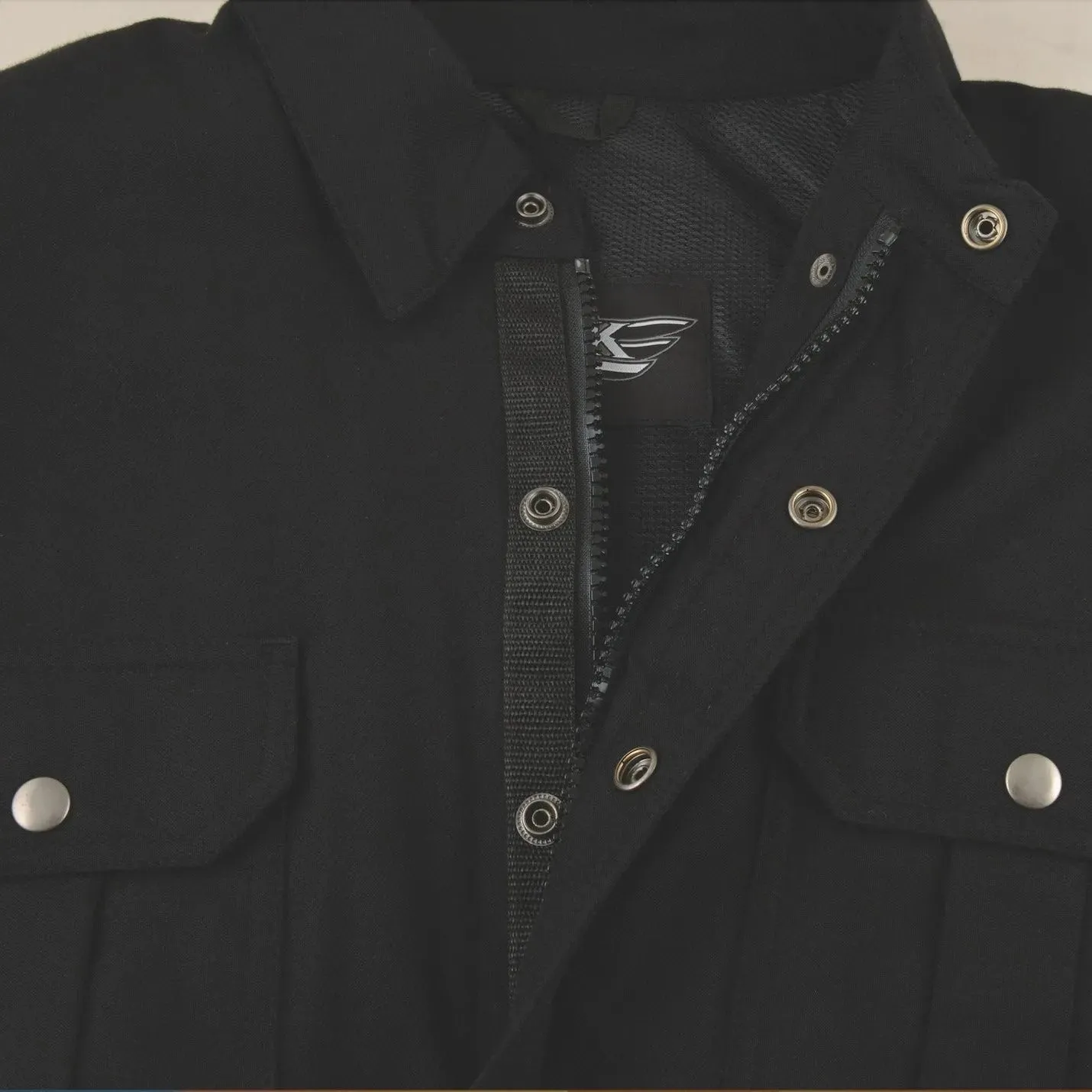Defender - Mens Black Armored Flannel - Image 3
