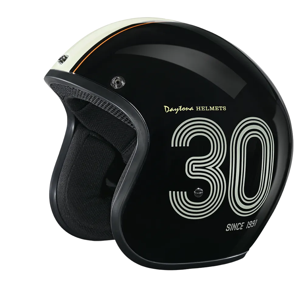 Daytona Cruiser Open Face Motorcycle Helmet - Visor & Graphics - Daytona 30th | DOT Approved - Image 5