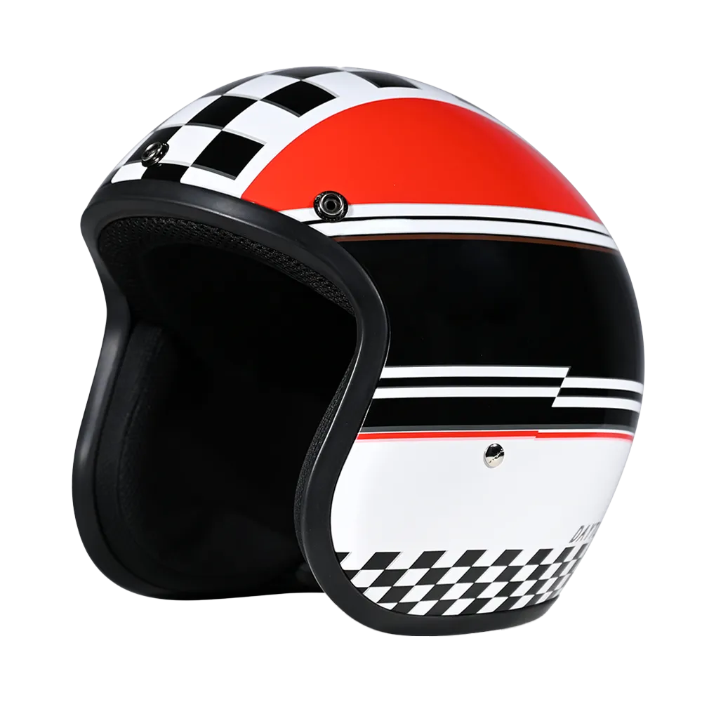 Daytona Cruiser Open Face Motorcycle Helmet - Visor & Graphics - w/ Daytona Classic | DOT Approved - Image 6