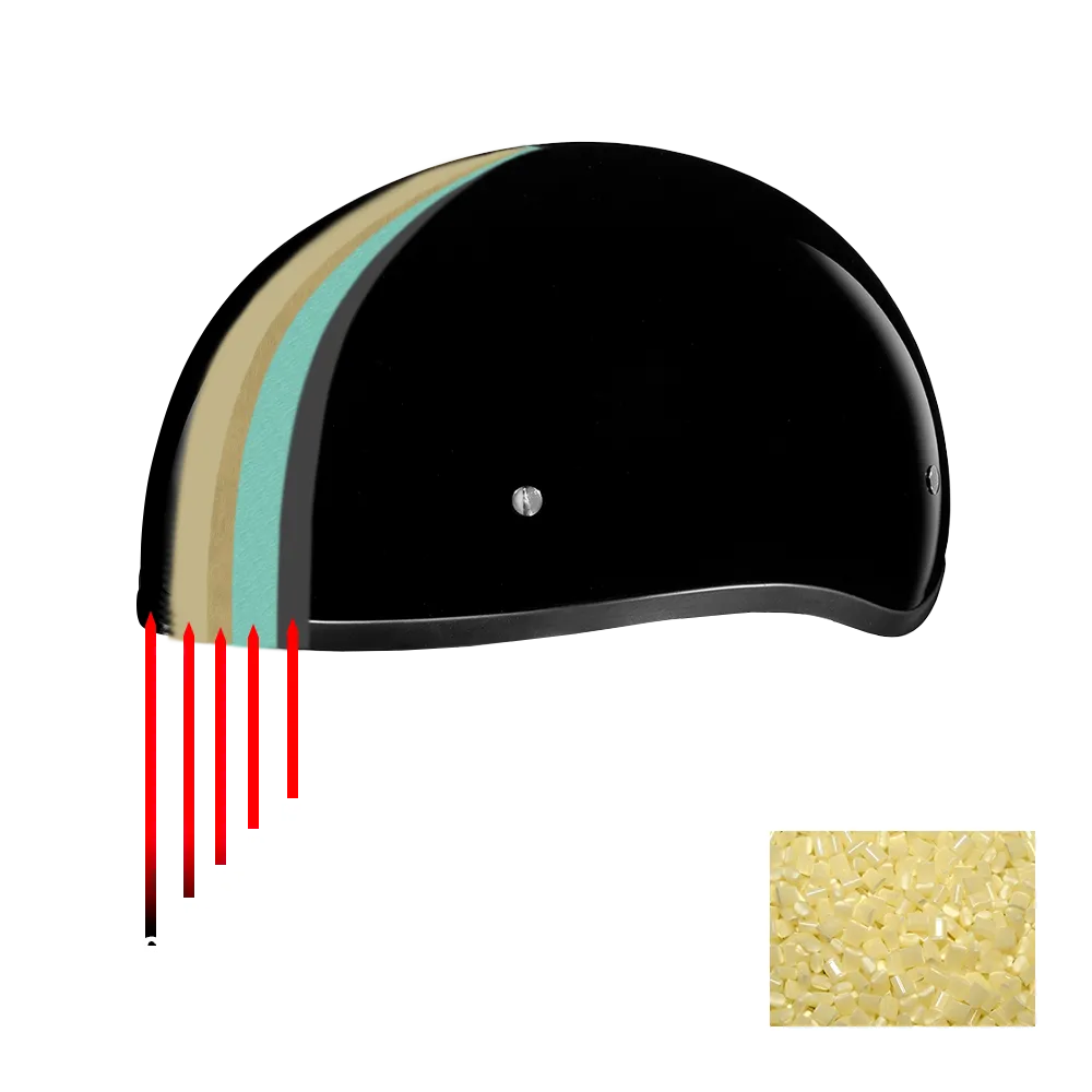 Daytona Skull Cap Half Shell Motorcycle Helmet - Beanie Style - Gun Metal Grey Metallic | DOT Approved - Image 10