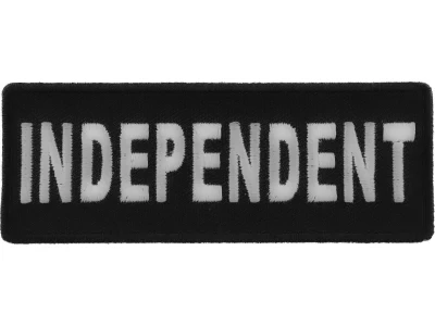 Independent Black White 4 Inch Patch