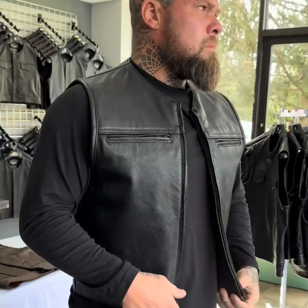 Legendary Beatdown Fitted Club Leather Vest - Image 4