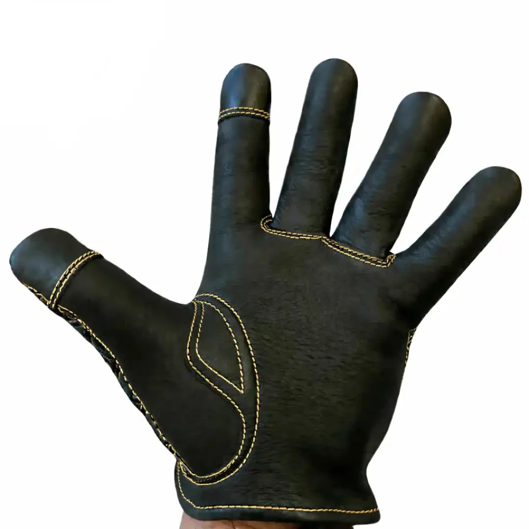 Gold Double-Diamond Touchscreen Gloves - Image 2