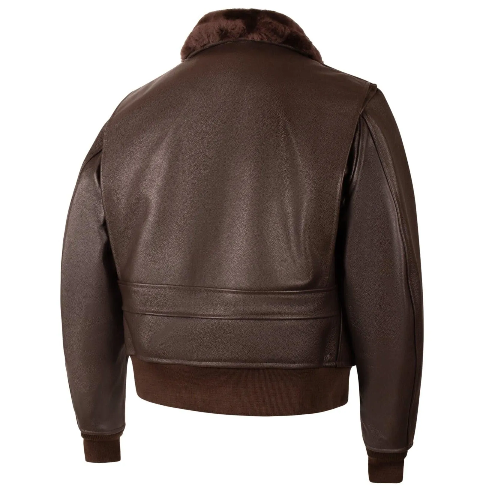 Legendary Hellcat Men's G-1 Leather Flight Jacket w/Side Entry - Image 3