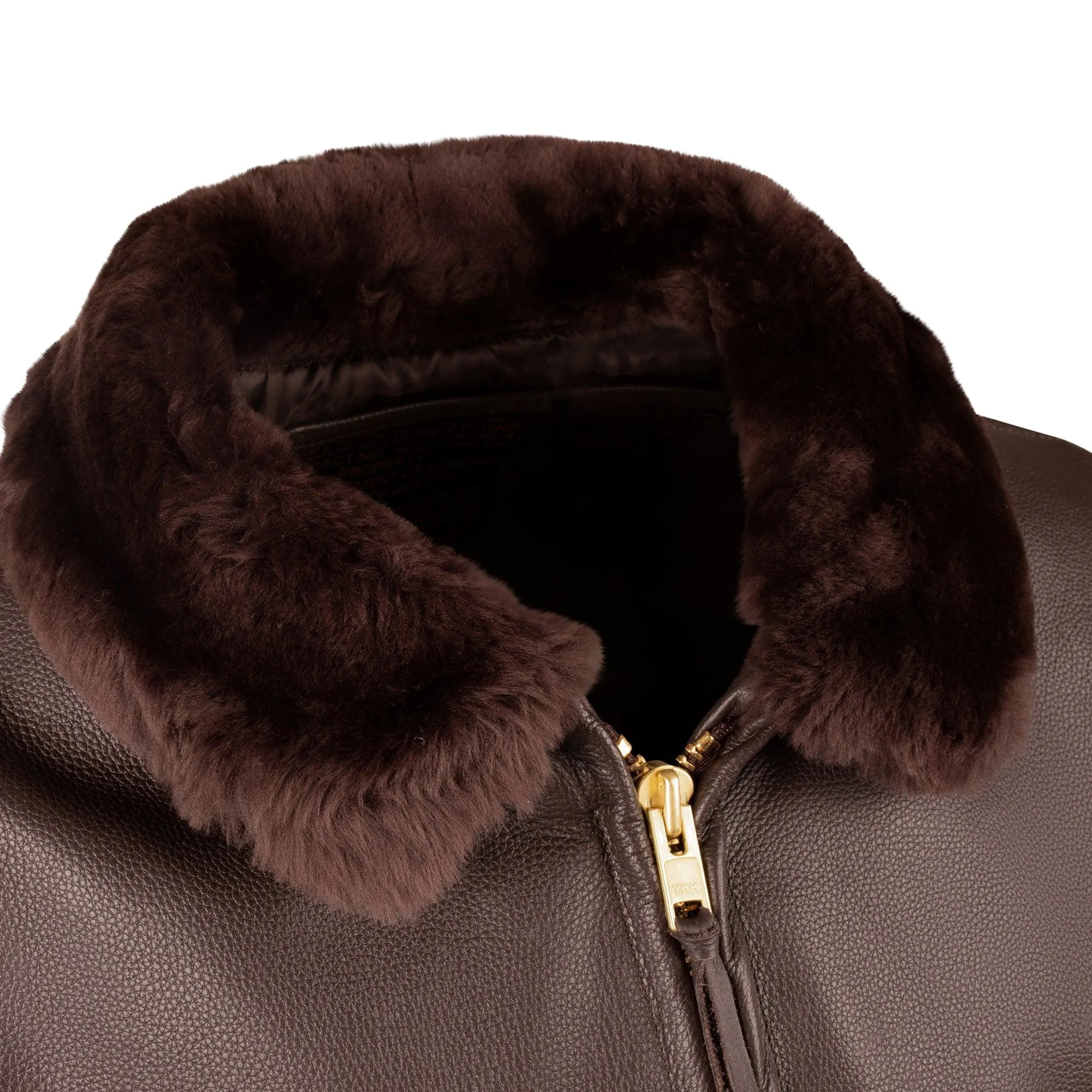 Legendary Hellcat Men's G-1 Leather Flight Jacket w/Side Entry - Image 4