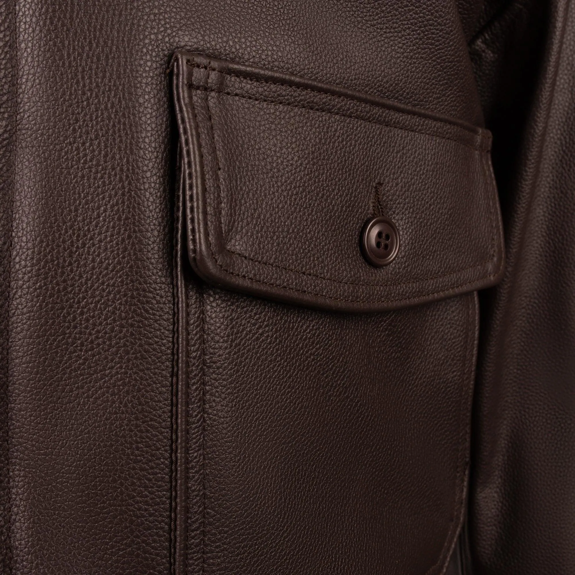 Legendary Hellcat Men's G-1 Leather Flight Jacket w/Side Entry - Image 5