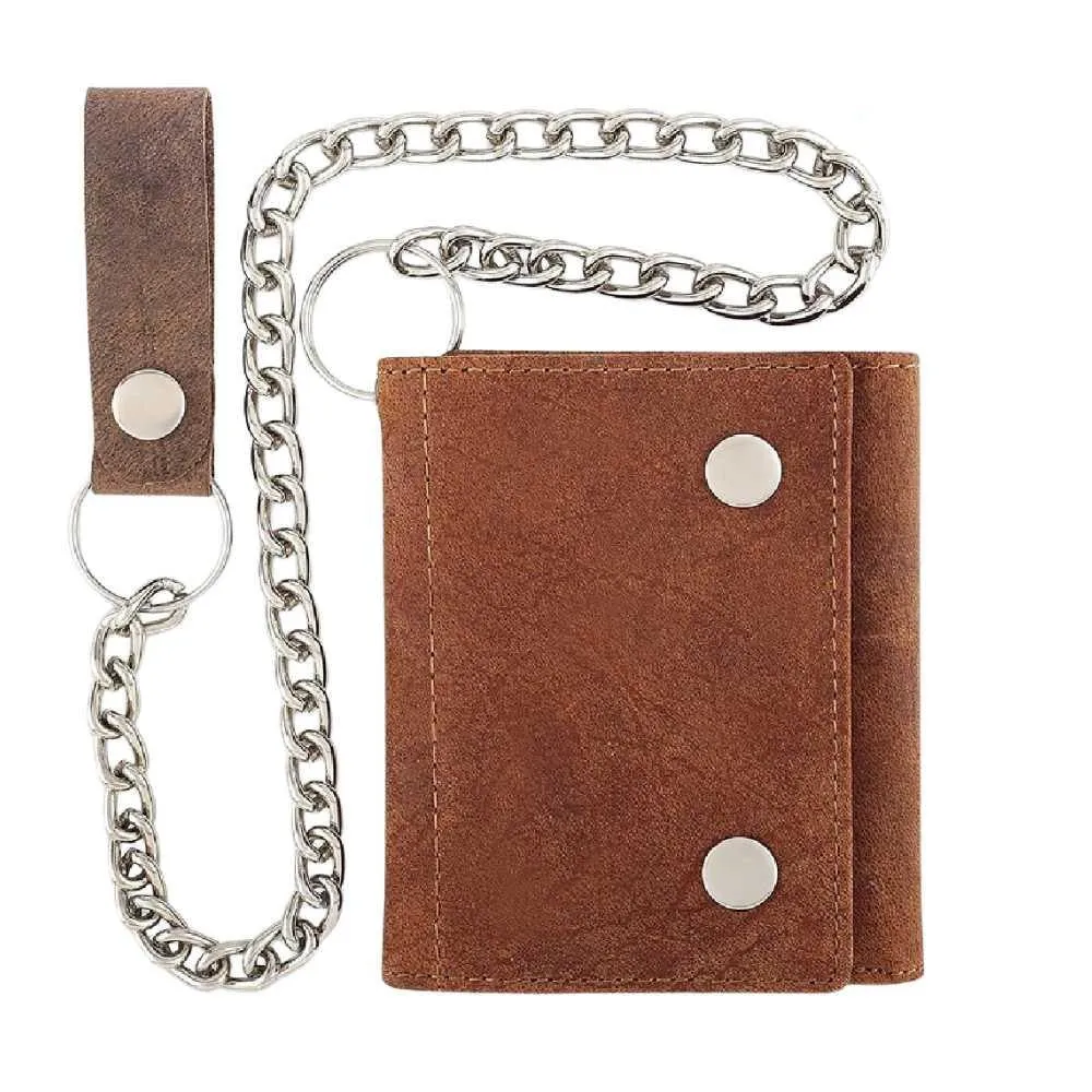 Legendary Horsehide Biker Wallet w/ Chain Made in USA
