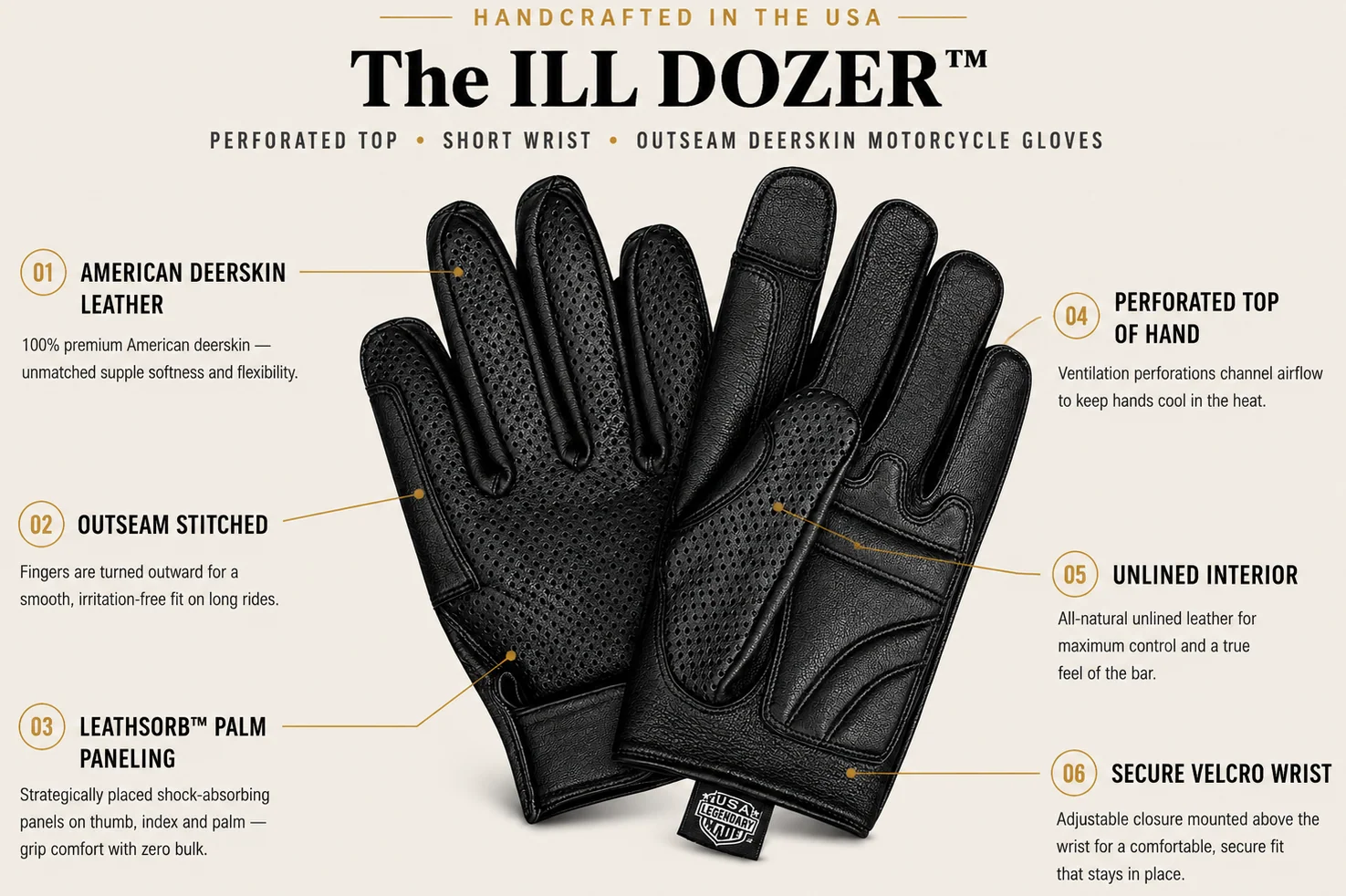 ILL DOZER Outseam Gloves - Image 3