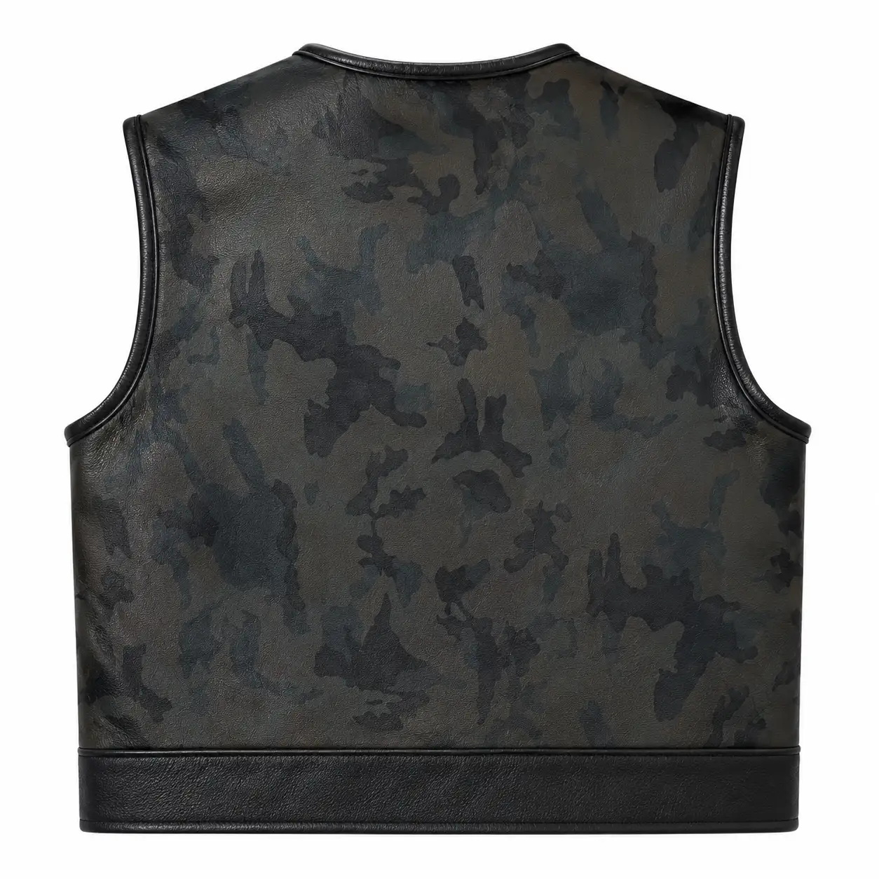 Legendary LowLife Camo Leather Club Vest - Image 3